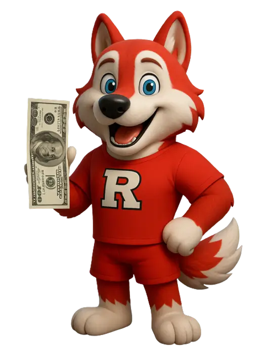 Raider Rex Holding $100 Bill 1