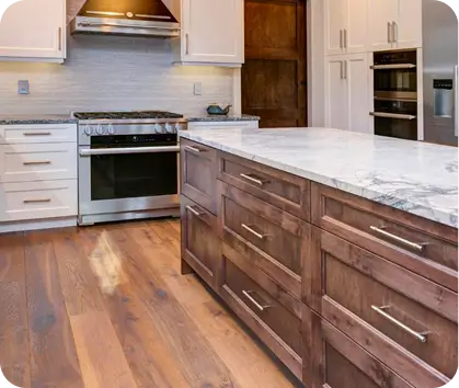 Hallway laminate flooring polished wood Flooring Remodeling Services in Plainview TX bright entryway modern design