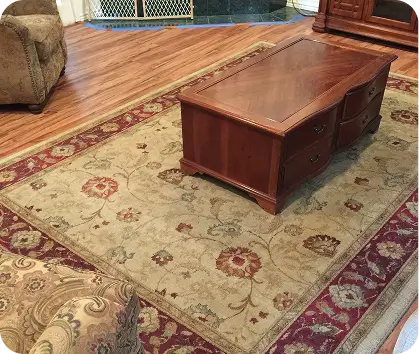 Kitchen flooring remodel using durable vinyl plank Flooring and Remodeling Services in Seminole TX cabinets countertops island design