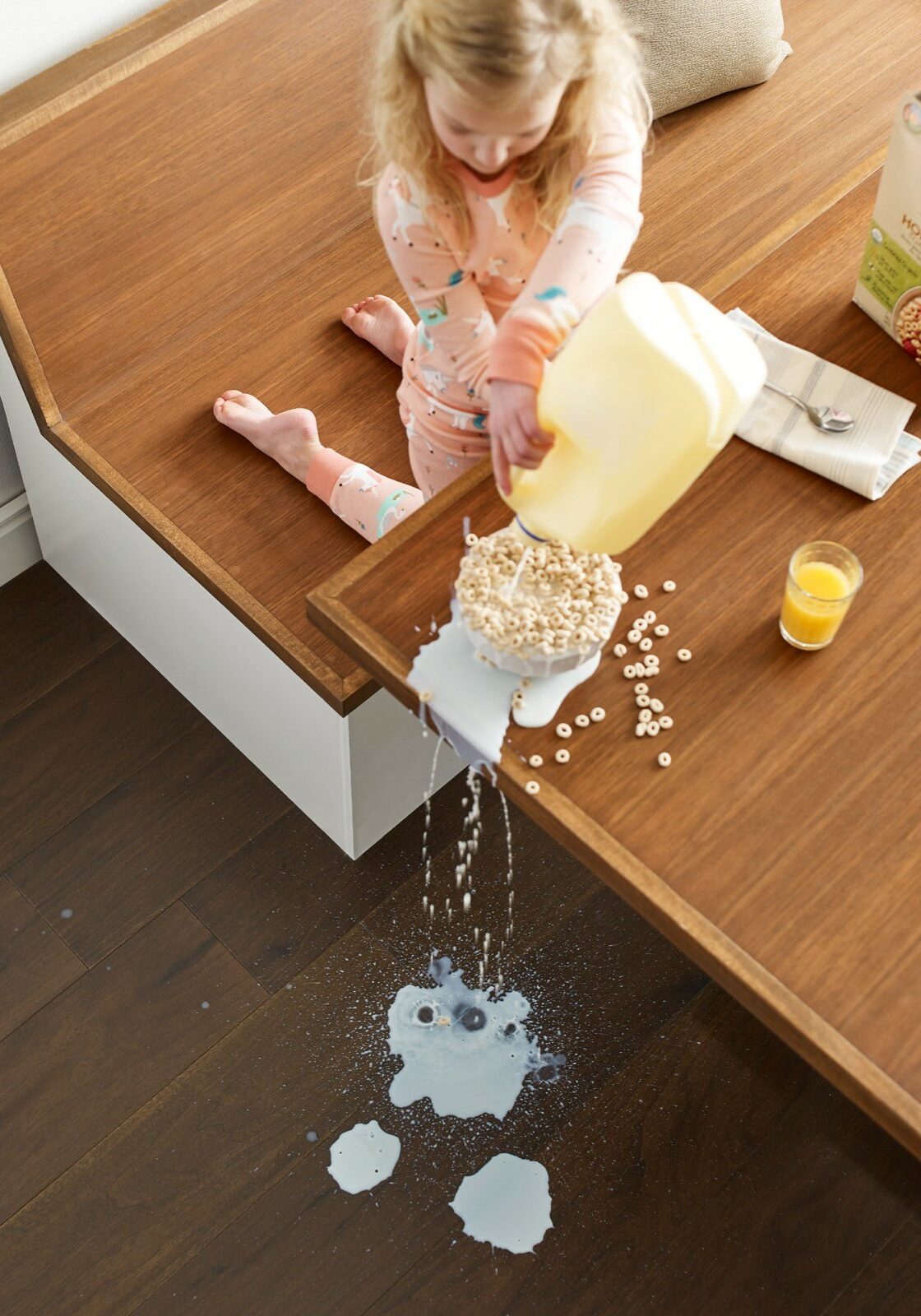 Milk spill cleaning | Raider Flooring