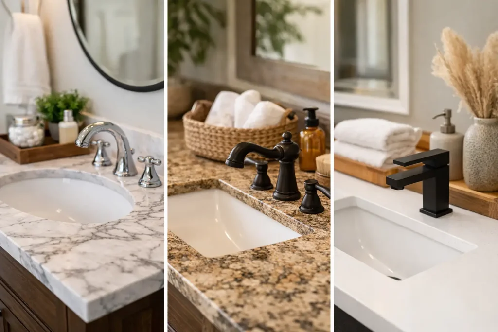 Best Bathroom Vanity Tops for Real Homes